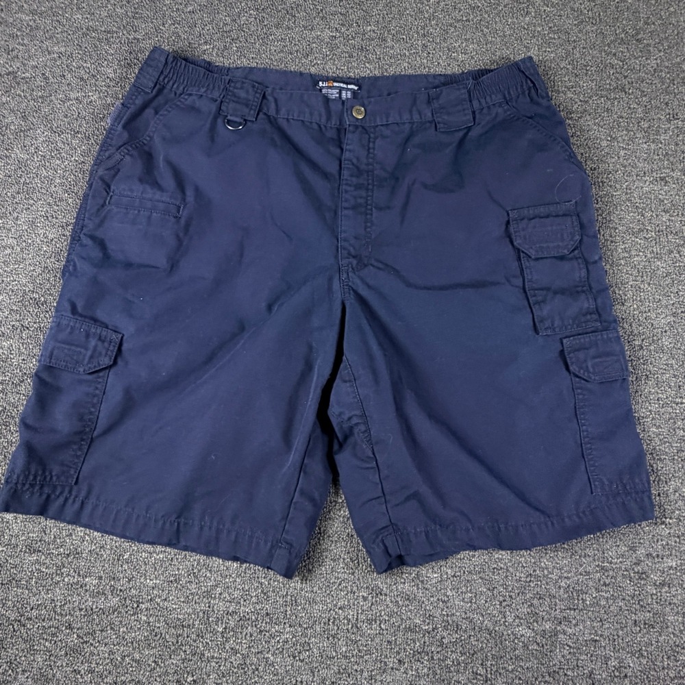 5.11 Tactical Shorts Mens 42 73308 Navy Blue Ripstop Cargo EUC